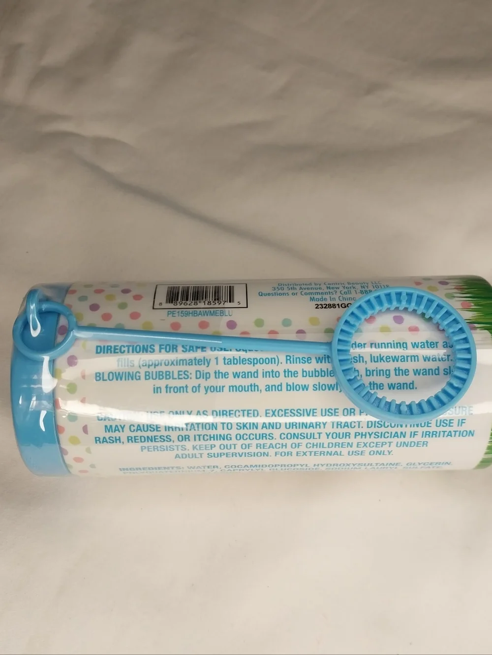 Peeps Blue Bunny Cotton Candy Scented Bath Bubbles With Wand